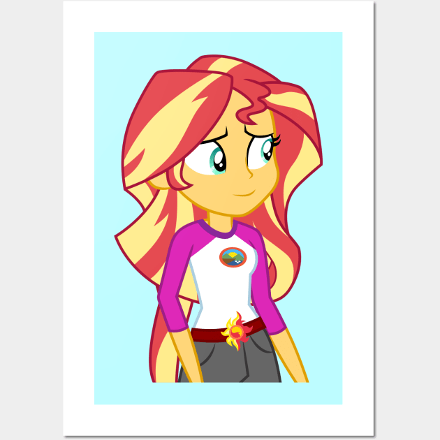 Sly Smile Sunset Shimmer Wall Art by CloudyGlow